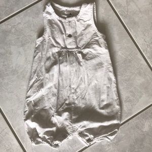 *LAST CALL* Taupe & white pin stripe one piece